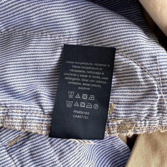 TOMMY HILFIGER Women's Malibu Piping-Trim Shorts Size 12 khaki Cotton/Elastane - Picture 11 of 16